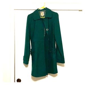 Tulle Teal Coat